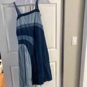 Pilcro striped denim dress -Shades of Blue